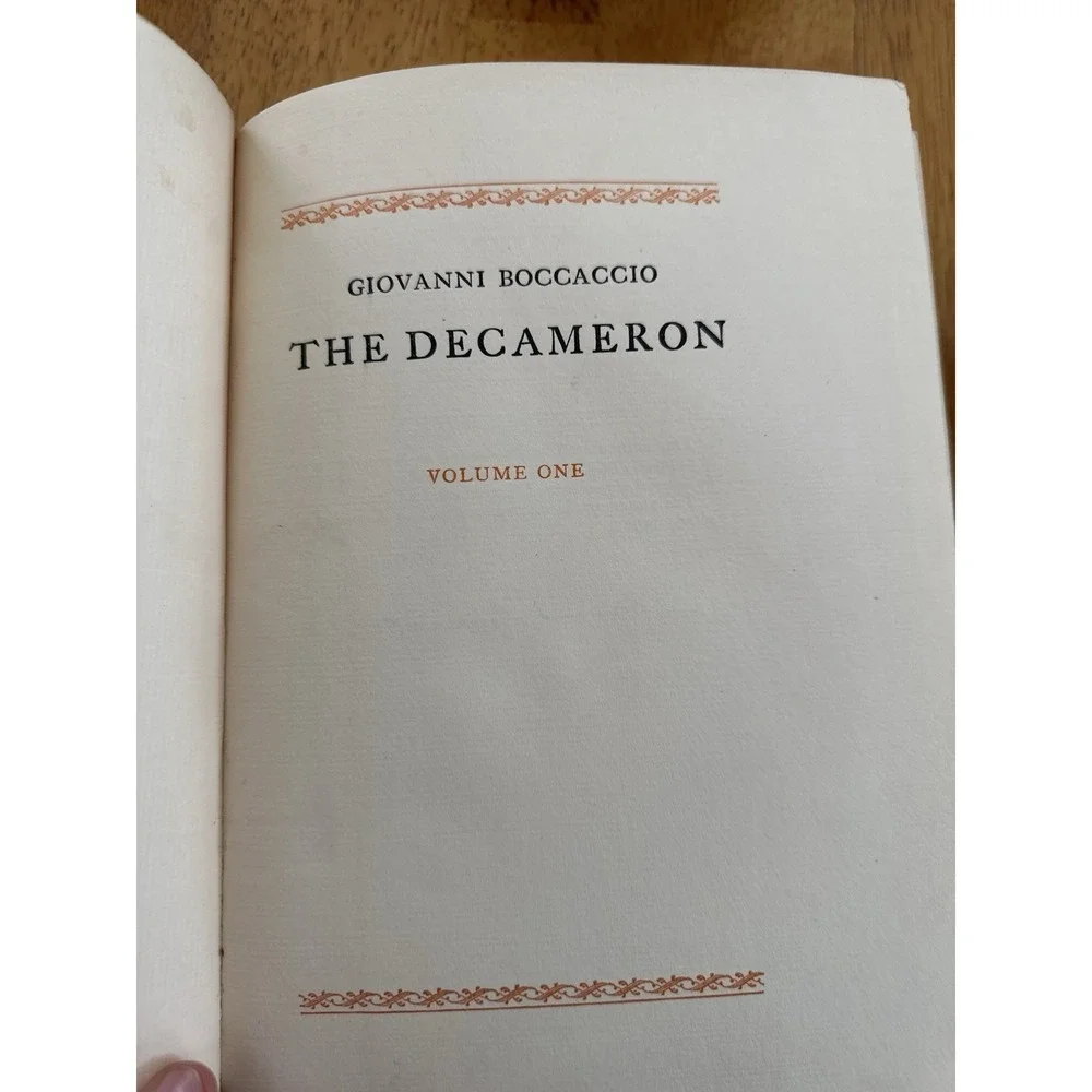 The Decameron Giovanni Boccaccio (1925) Vol.1 & 2 Limited Edition Signed by Pub.